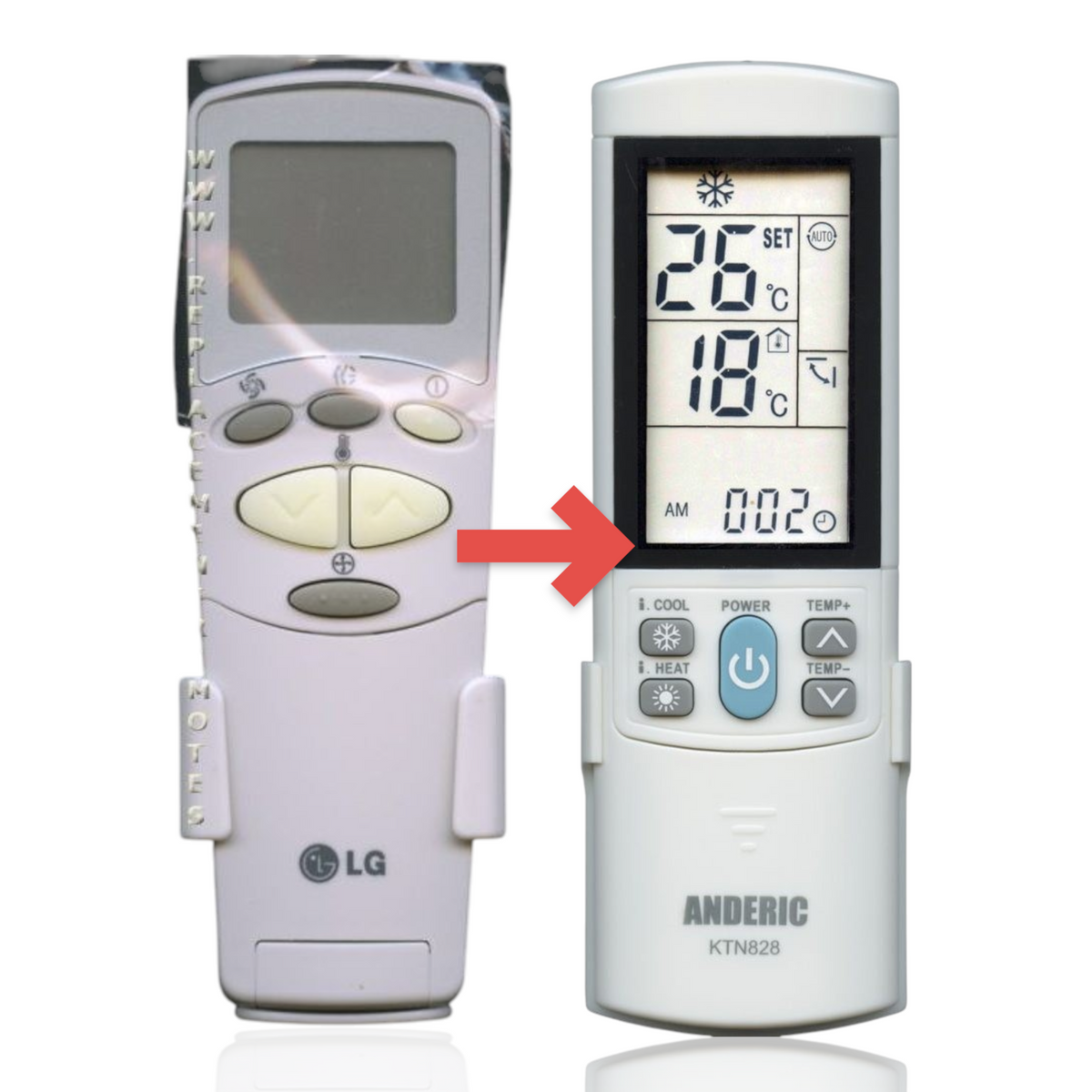 LG 6711A90031C Air Conditioner Remote Control