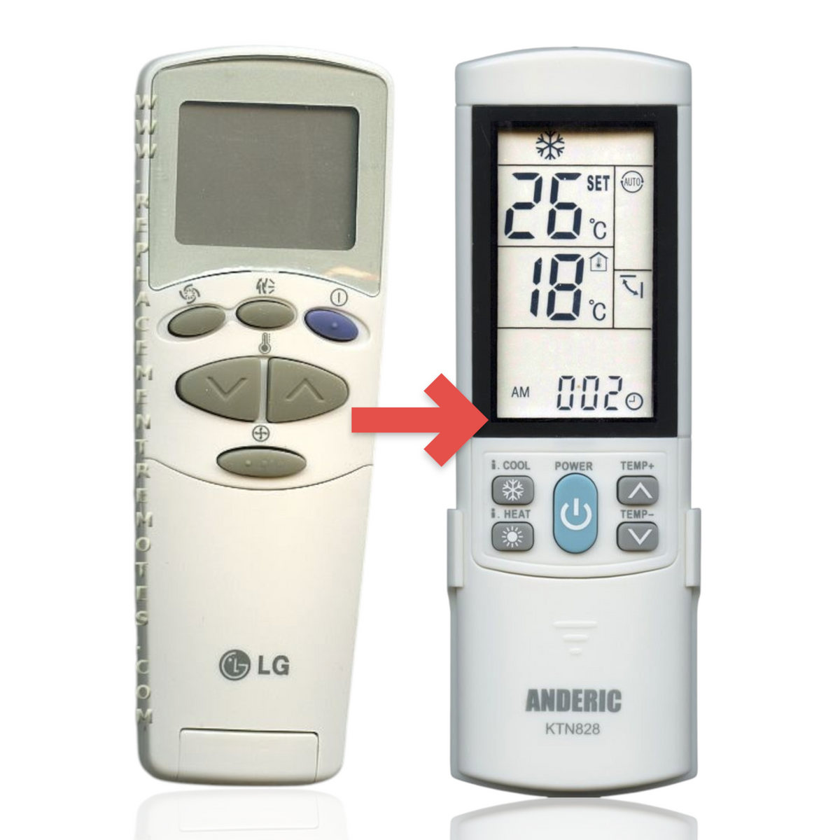 LG 6711A90032M Air Conditioner Remote Control