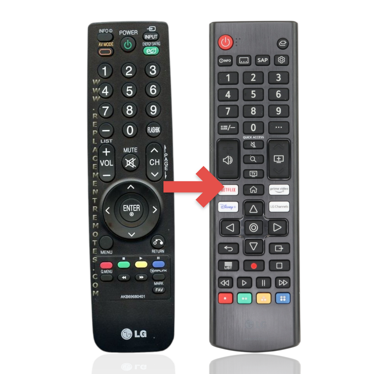 LG AKB69680401 TV Remote Control