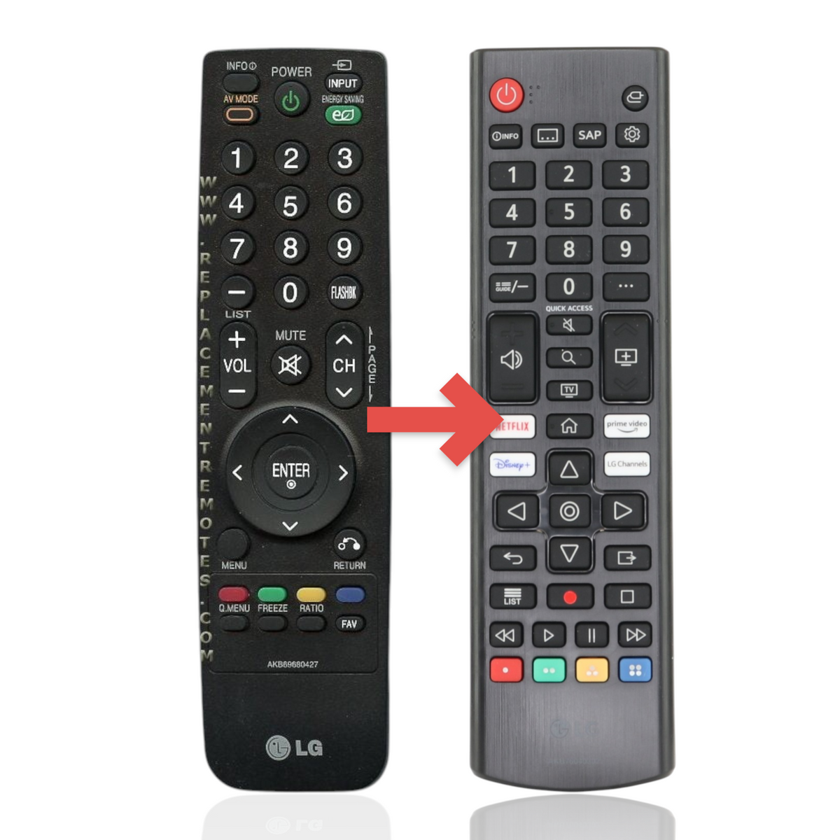 LG AKB69680427 TV Remote Control