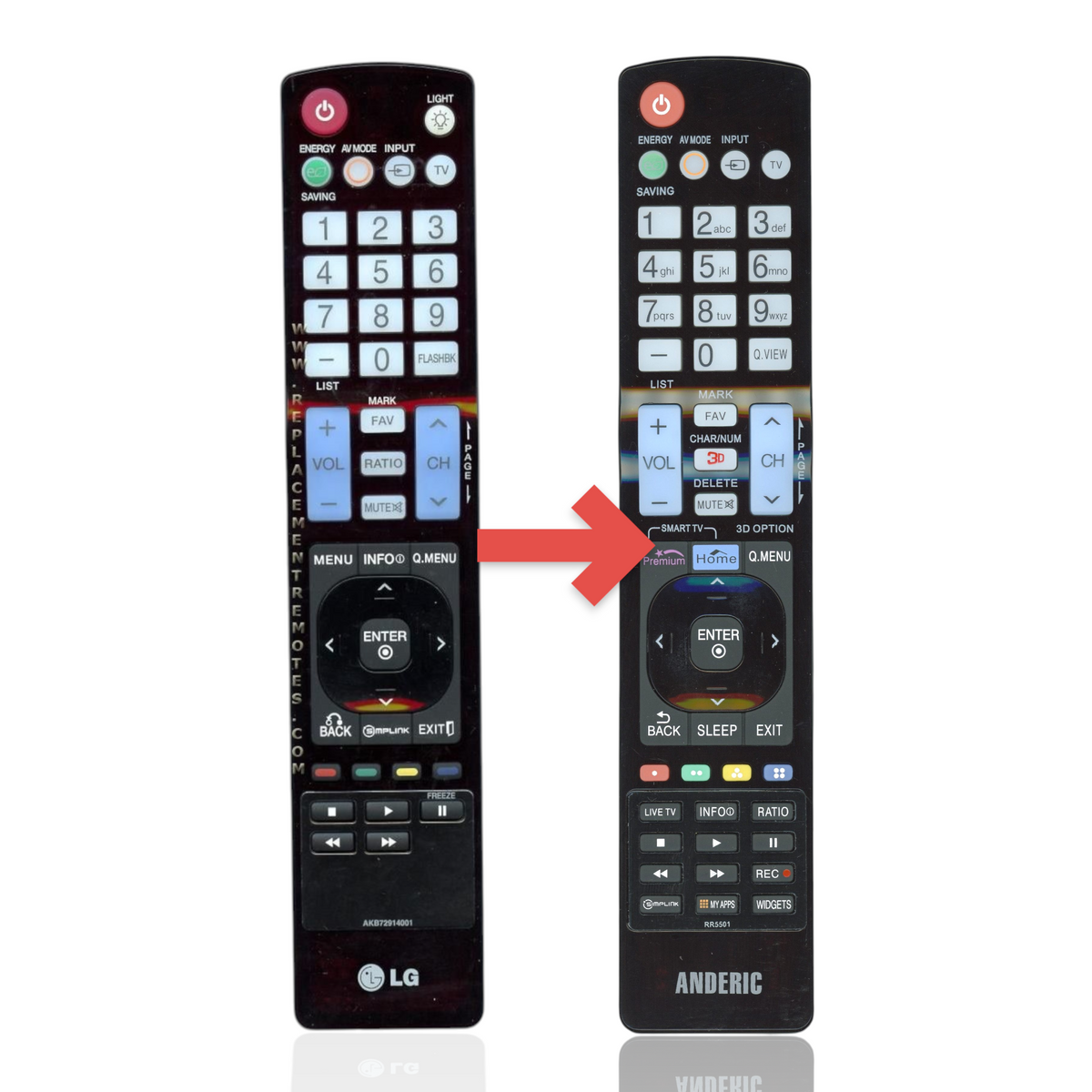 LG AKB72914001 TV Remote Control
