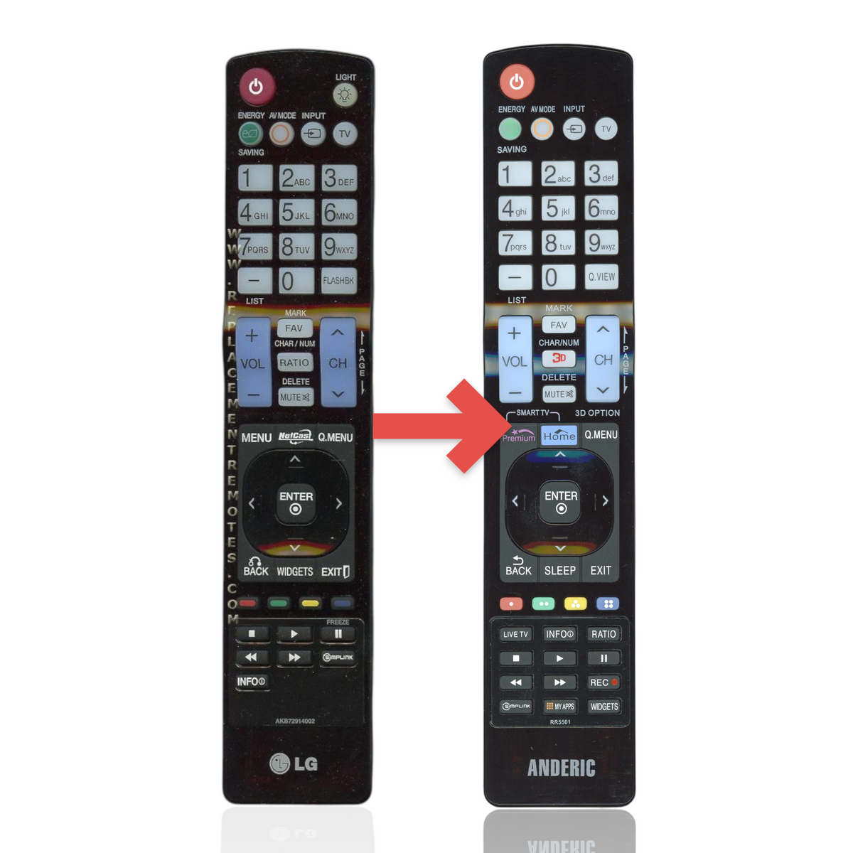 LG AKB72914002 TV Remote Control