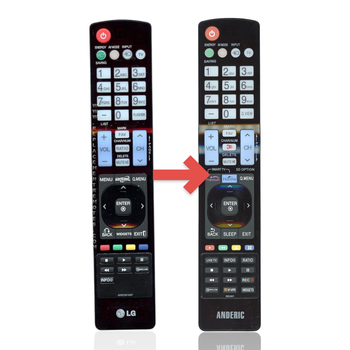 LG AKB72914207 TV Remote Control