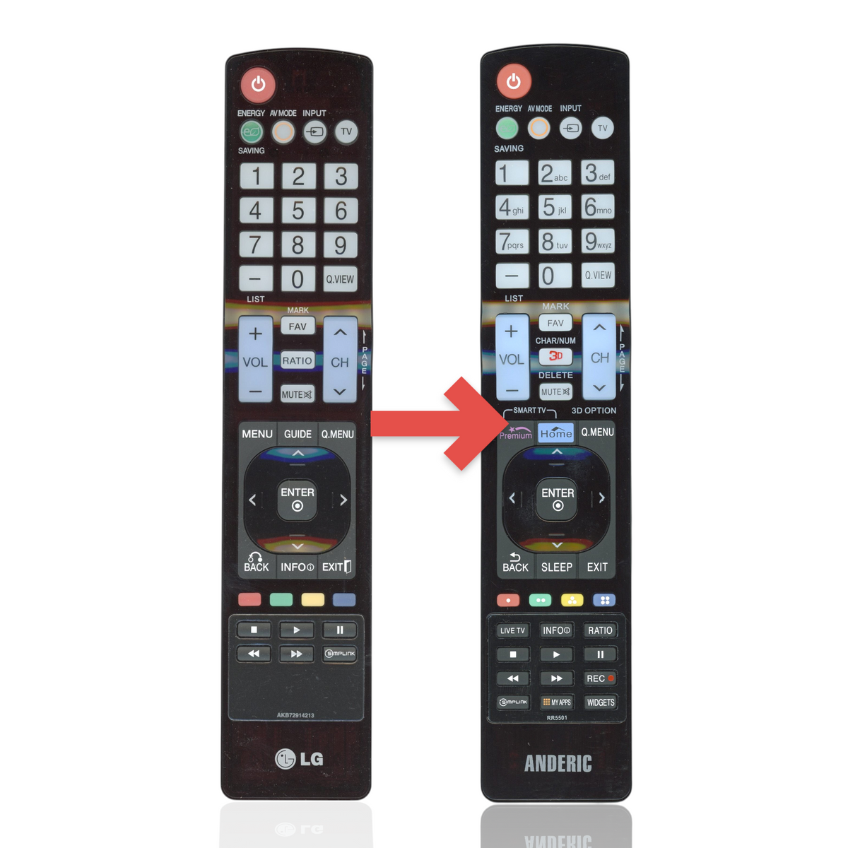 LG AKB72914213 TV Remote Control