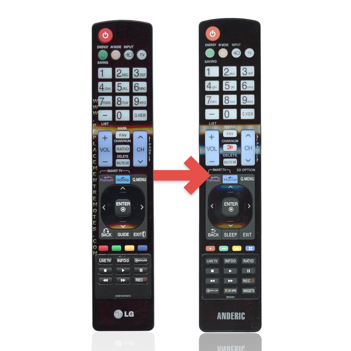 LG AKB73275616 TV Remote Control
