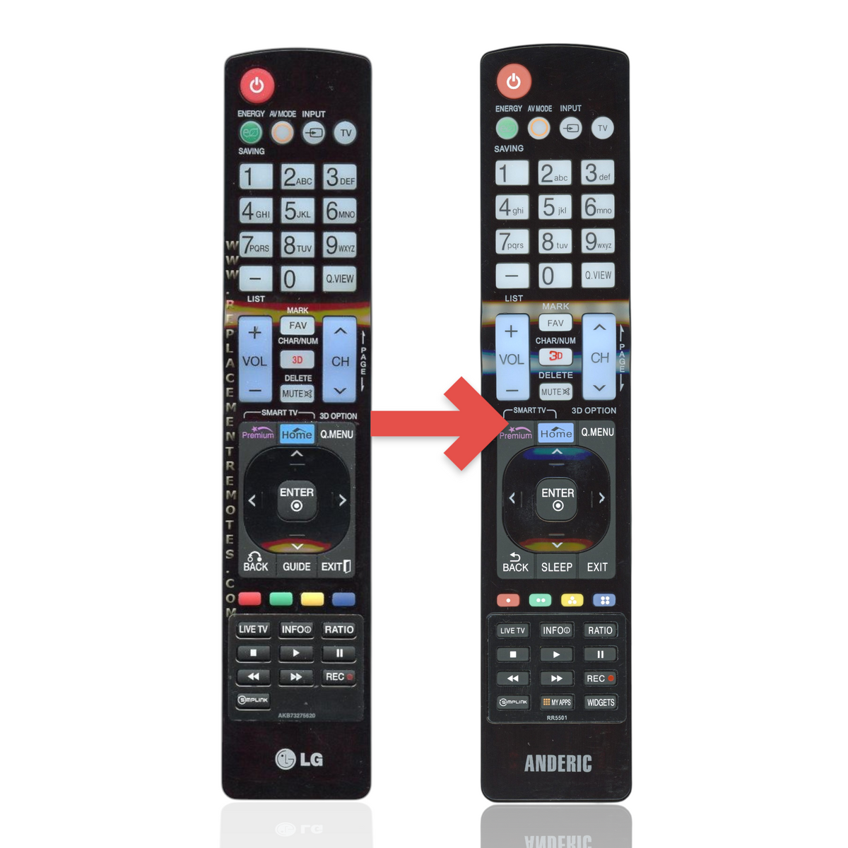 LG AKB73275620 TV Remote Control