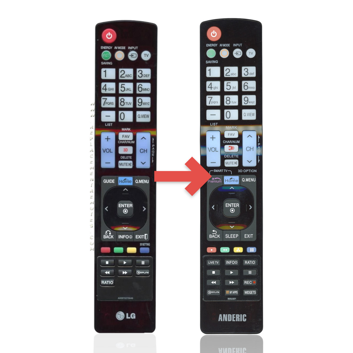 LG AKB73275646 TV Remote Control