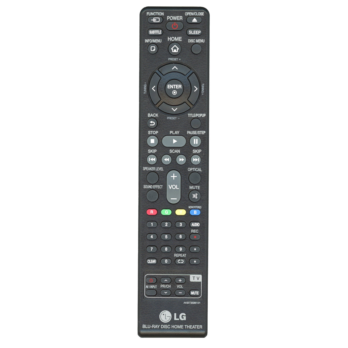 LG AKB73596101 Blu-ray Home Theater Remote Control