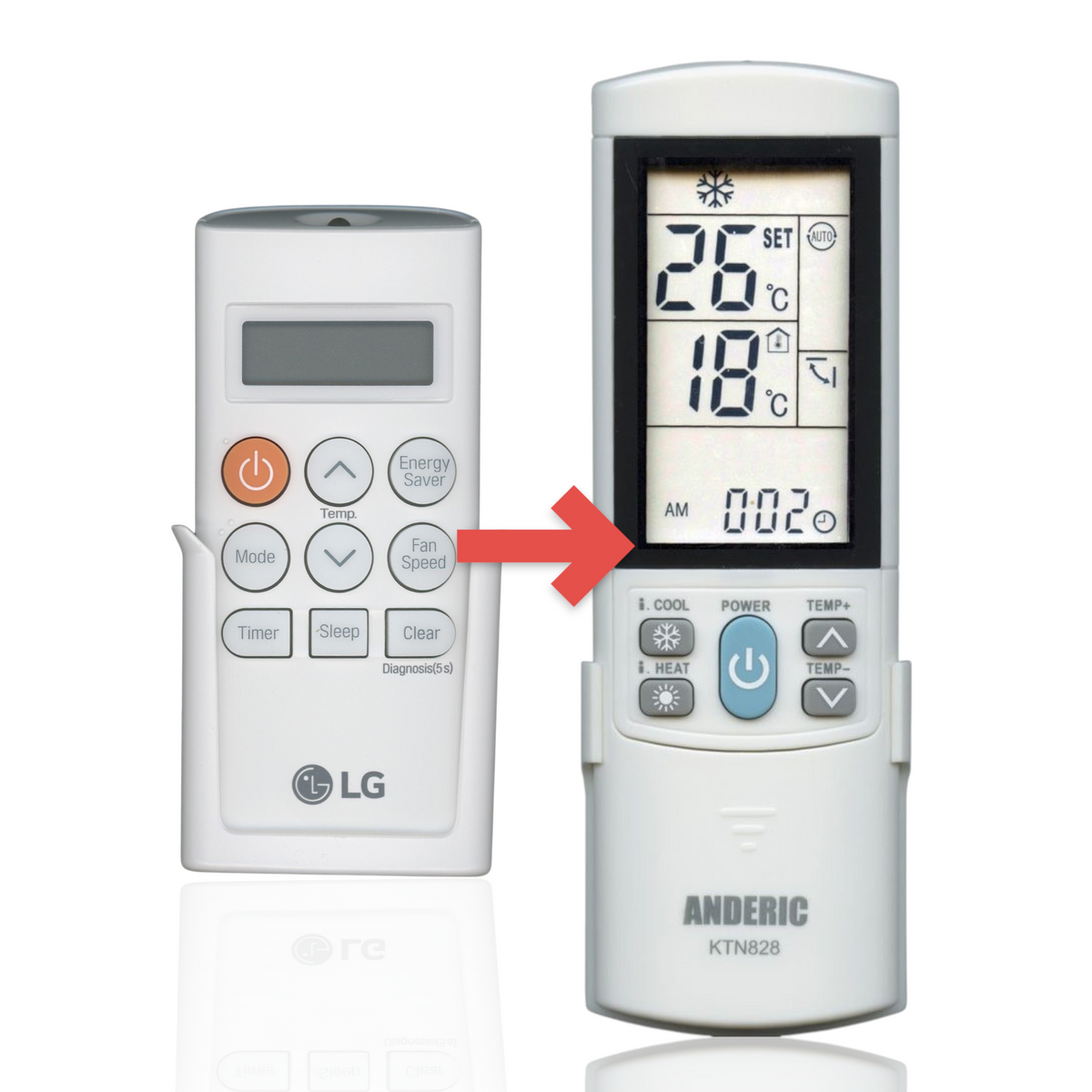 LG AKB73598008 Air Conditioner Remote Control