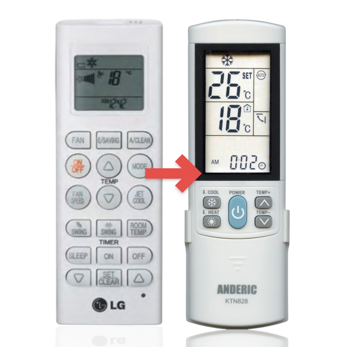 LG AKB73835305 Air Conditioner Remote Control