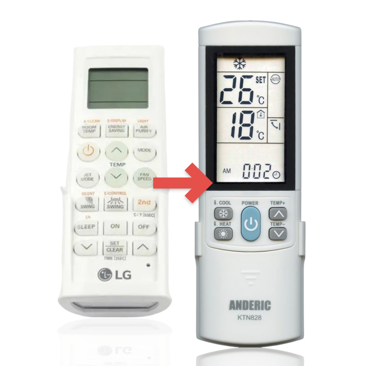 LG AKB73835313 Air Conditioner Remote Control - AKB73835313