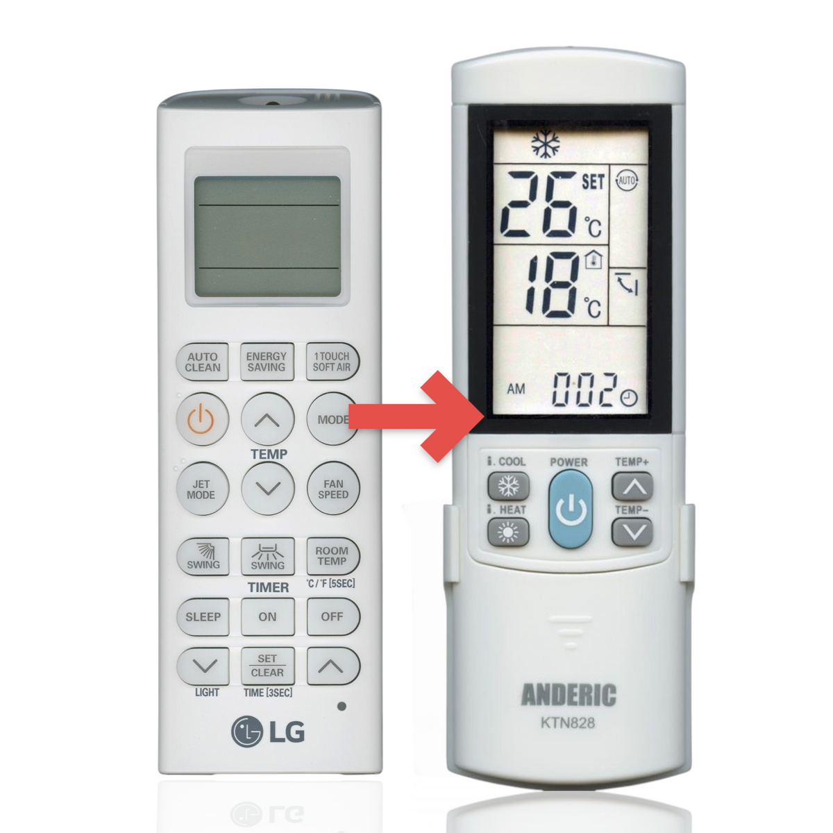 LG AKB73835317 Air Conditioner Remote Control