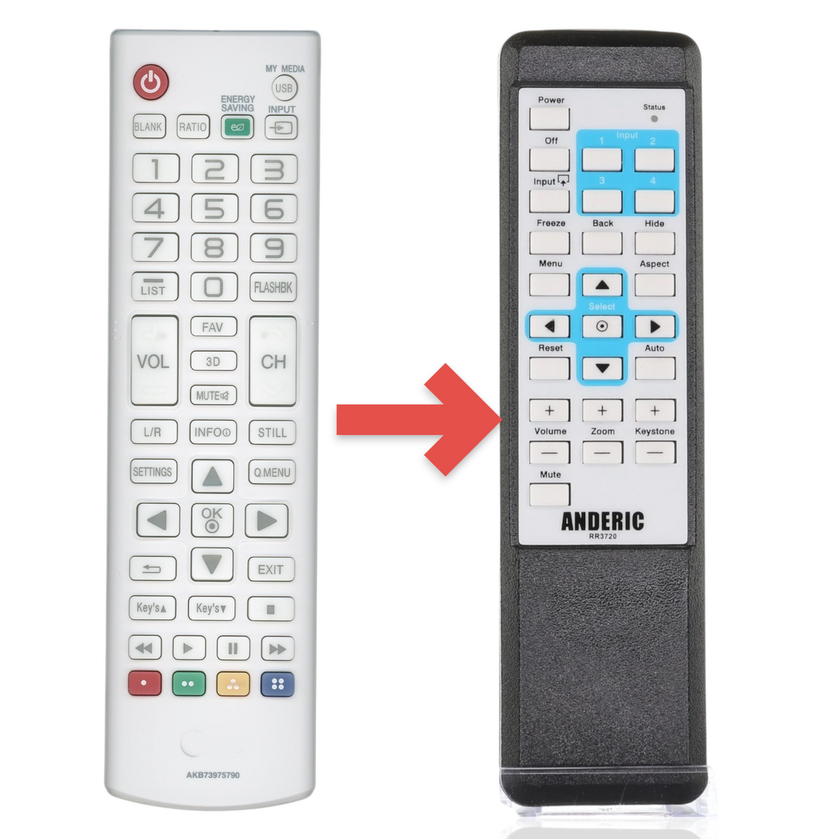 LG AKB73975790 Projector Remote Control
