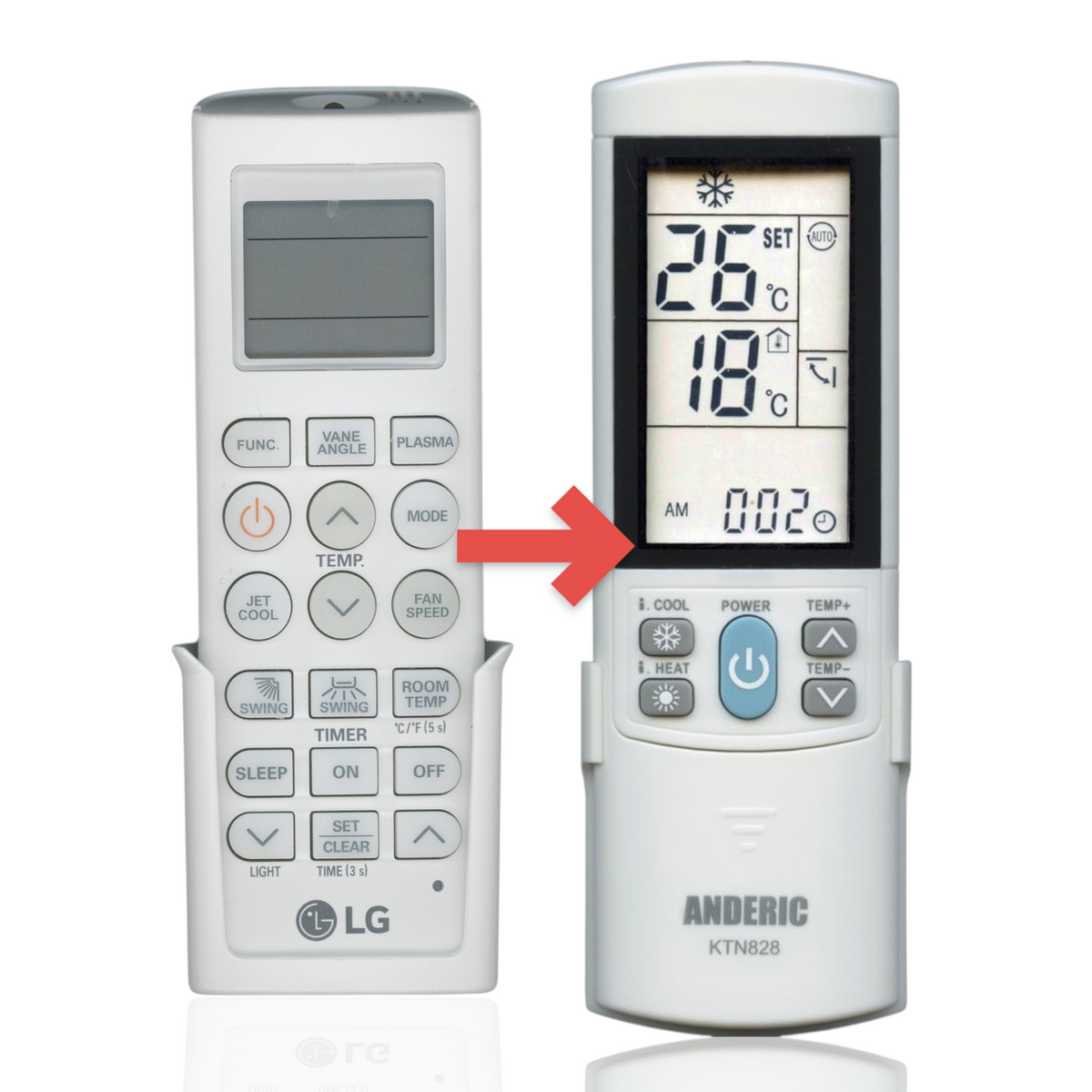 LG AKB74075602 Air Conditioner Remote Control
