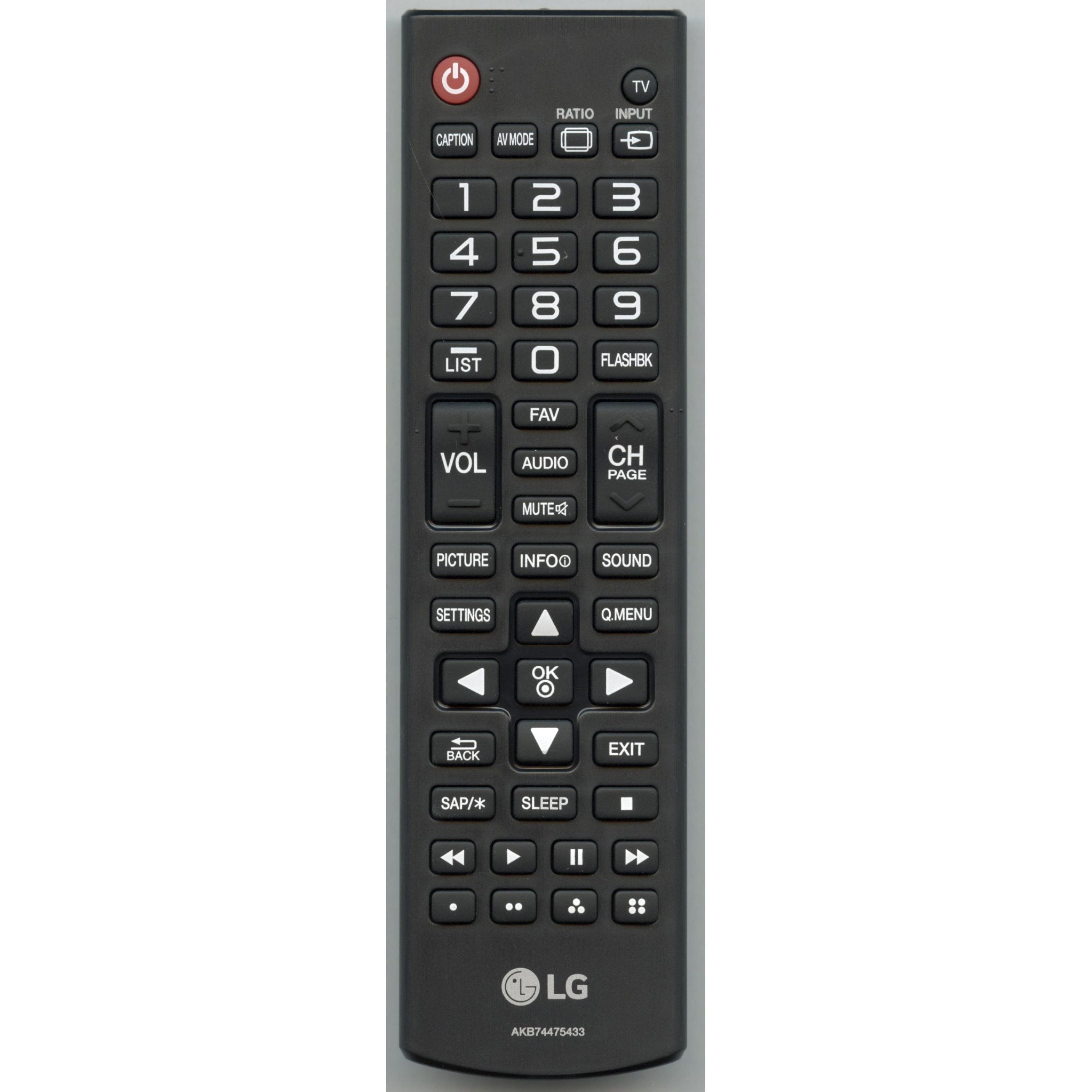 Rectangular Remote LG AKB74475433 TV Remote Control – DigiDevice