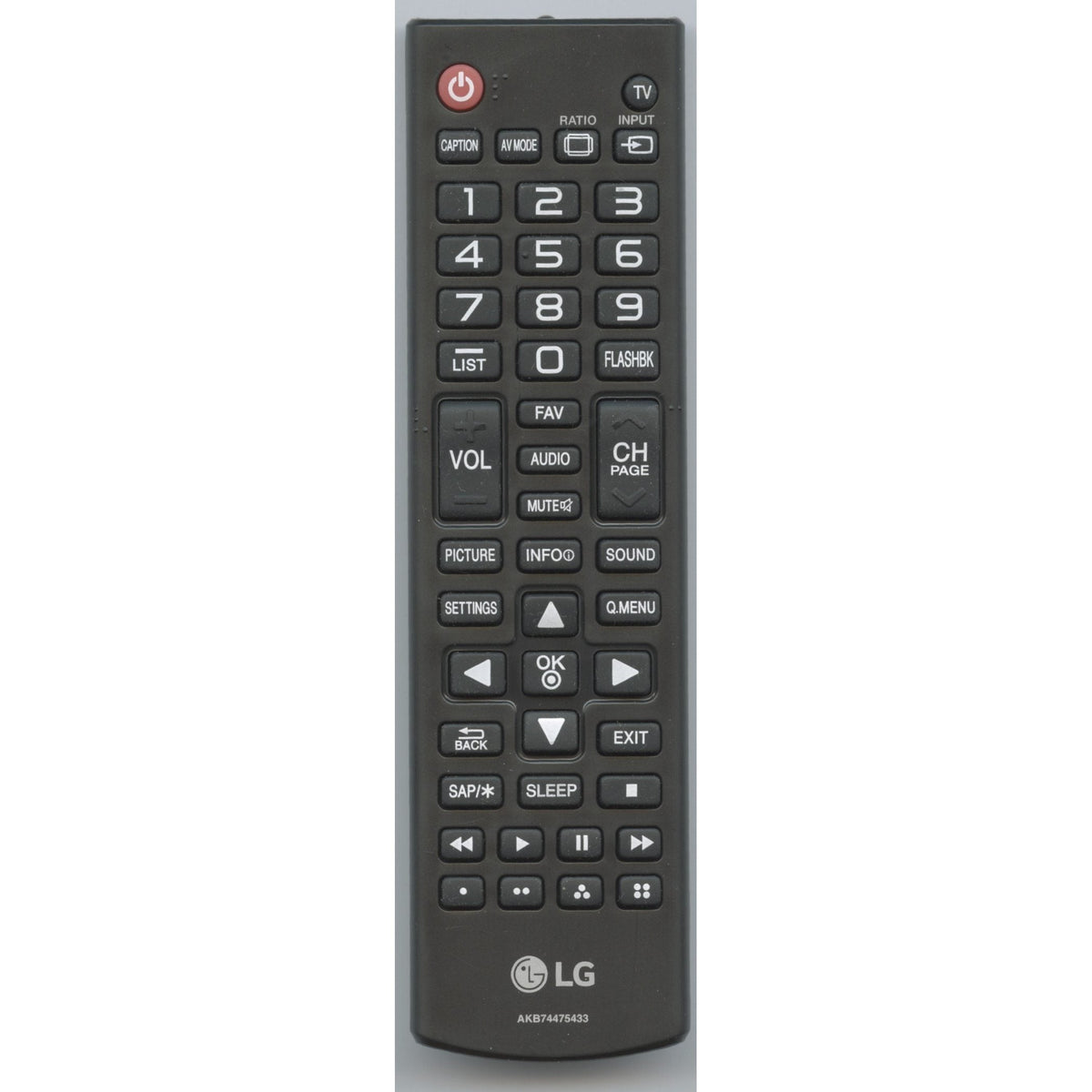 LG AKB74475433 TV Remote Control