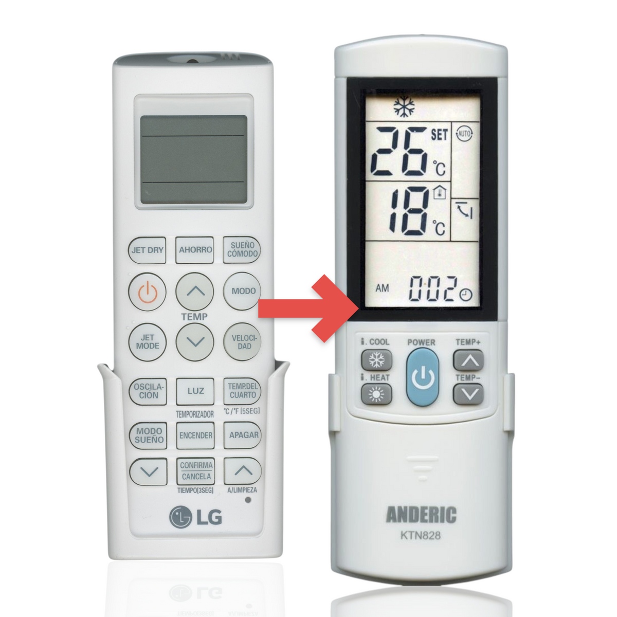 LG AKB74515410 Air Conditioner Remote Control