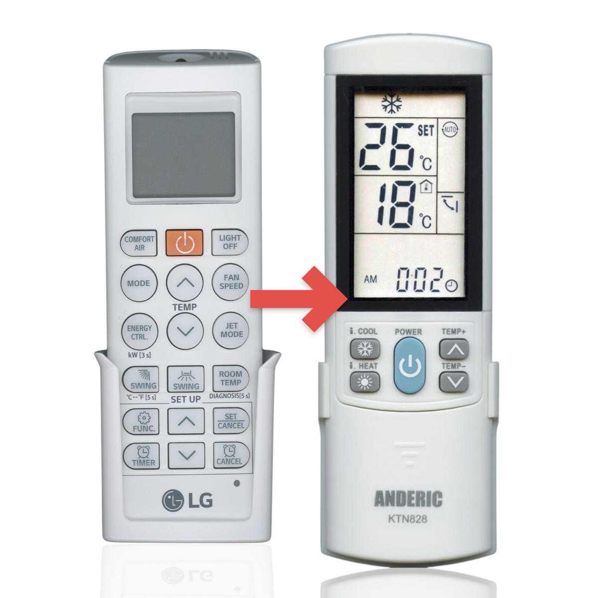 LG AKB74955604 Air Conditioner Remote Control