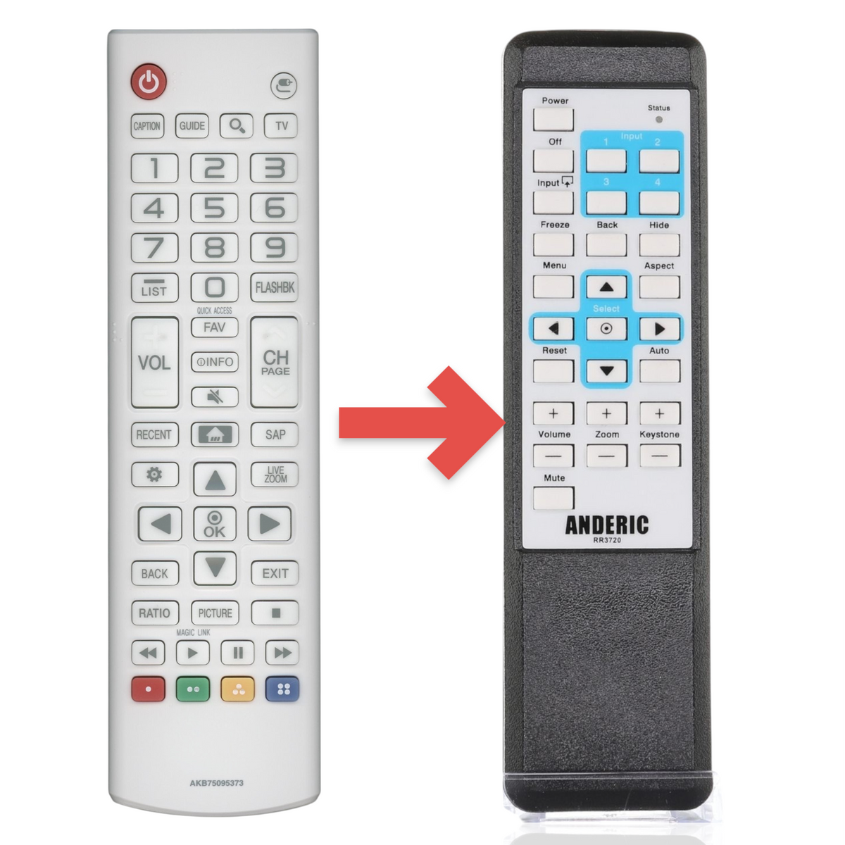 LG AKB75095373 Projector Remote Control - AKB75095373