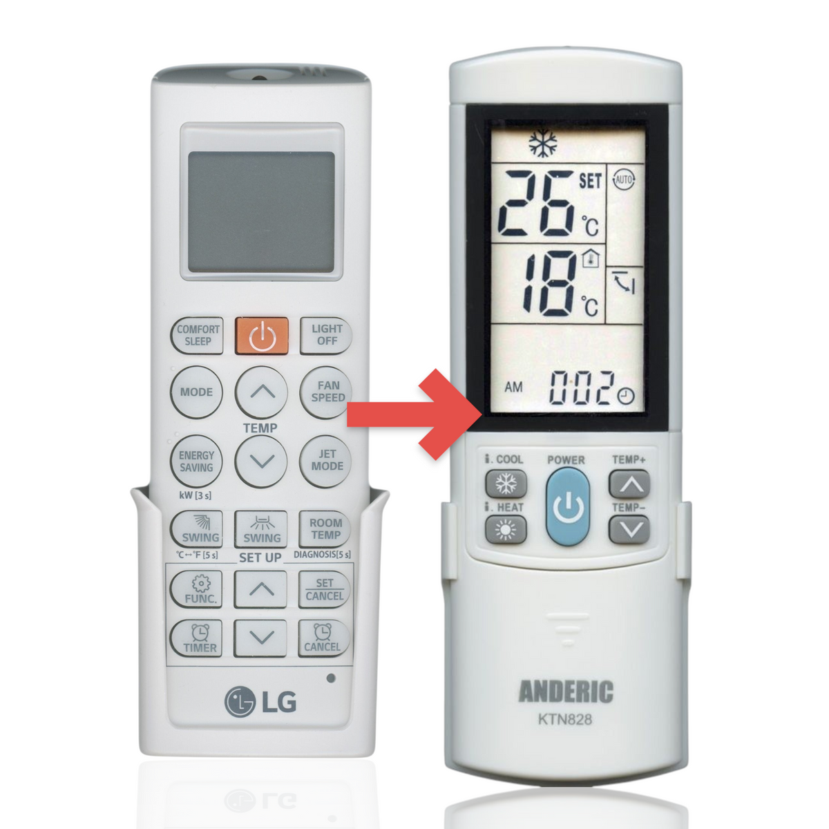 LG AKB75215401 Mini split Air Conditioner Remote Control - AKB75215401