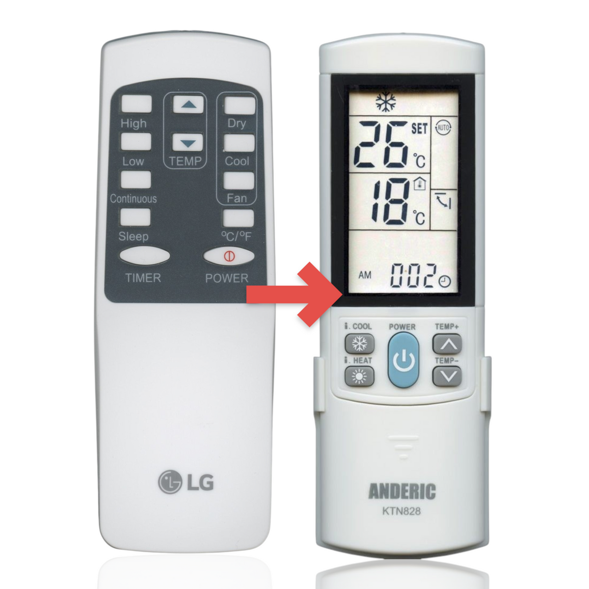 LG COV30332908 Air Conditioner Remote Control