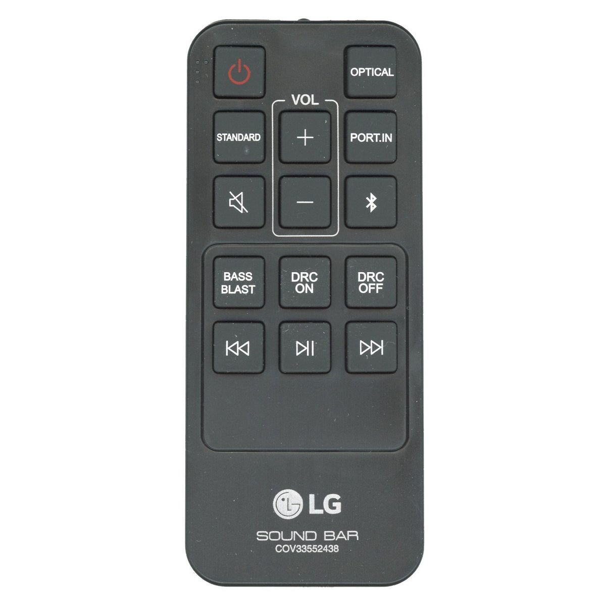 LG COV33552438 / COV33552450 Sound Bar Remote Control - COV33552438