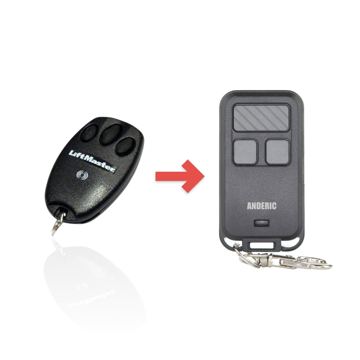LiftMaster 370LM 3-Button keychain 315 MHz Garage Door Opener Remote Control