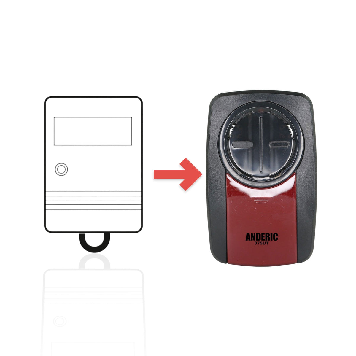 LiftMaster 64LM / 64LMC 1-Button keychain 390 MHz Garage Door Opener Remote Control