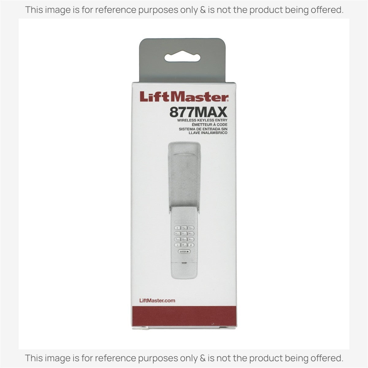 LiftMaster 877MAX wireless keypad Garage Door Opener Remote Control