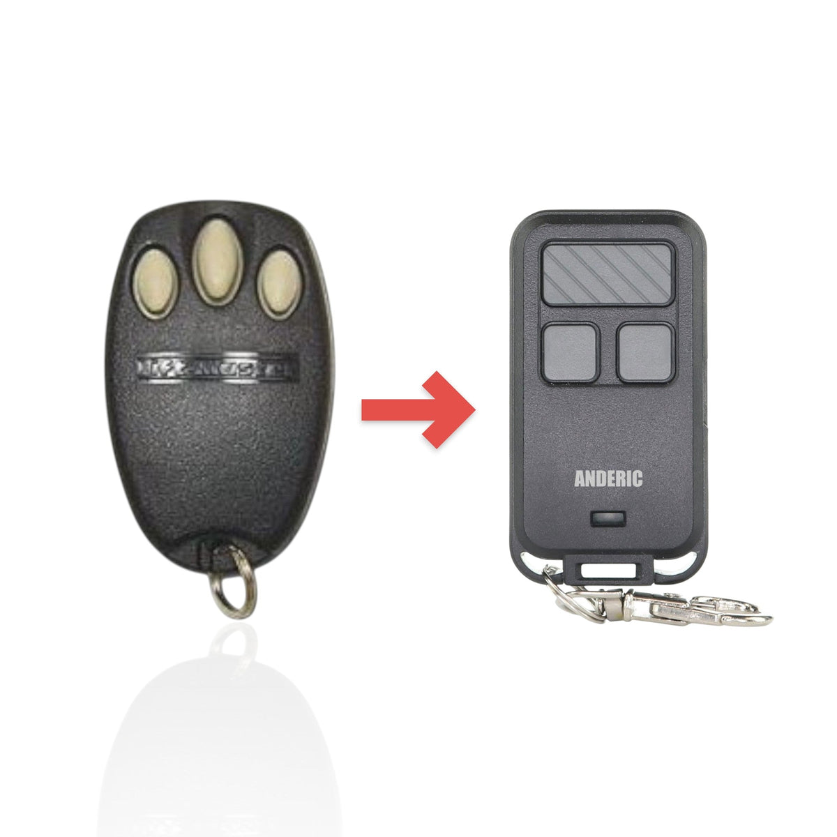 LiftMaster 970LM 3-Button Mini keychain 390 MHz Garage Door Opener Remote Control
