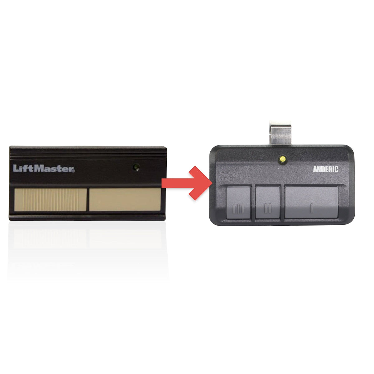 LiftMaster 82LM 2-Button Visor 390 MHz Garage Door Opener Remote Control