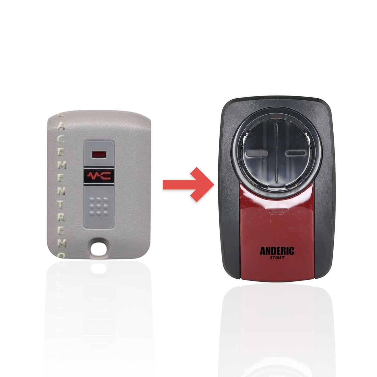 Linear 3070 Multi-Code 1-Button keychain 300 Mhz Garage Door Opener Remote Control