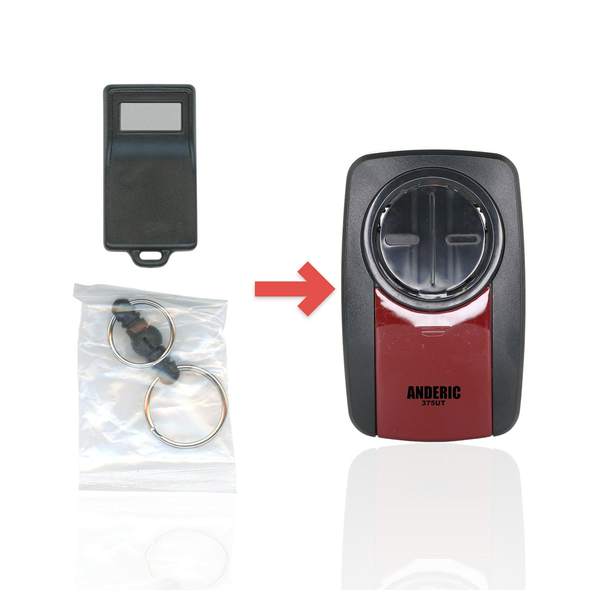 Linear ACT21 Megacode 1-button 318 mhz keychain Garage Door Opener Remote Control