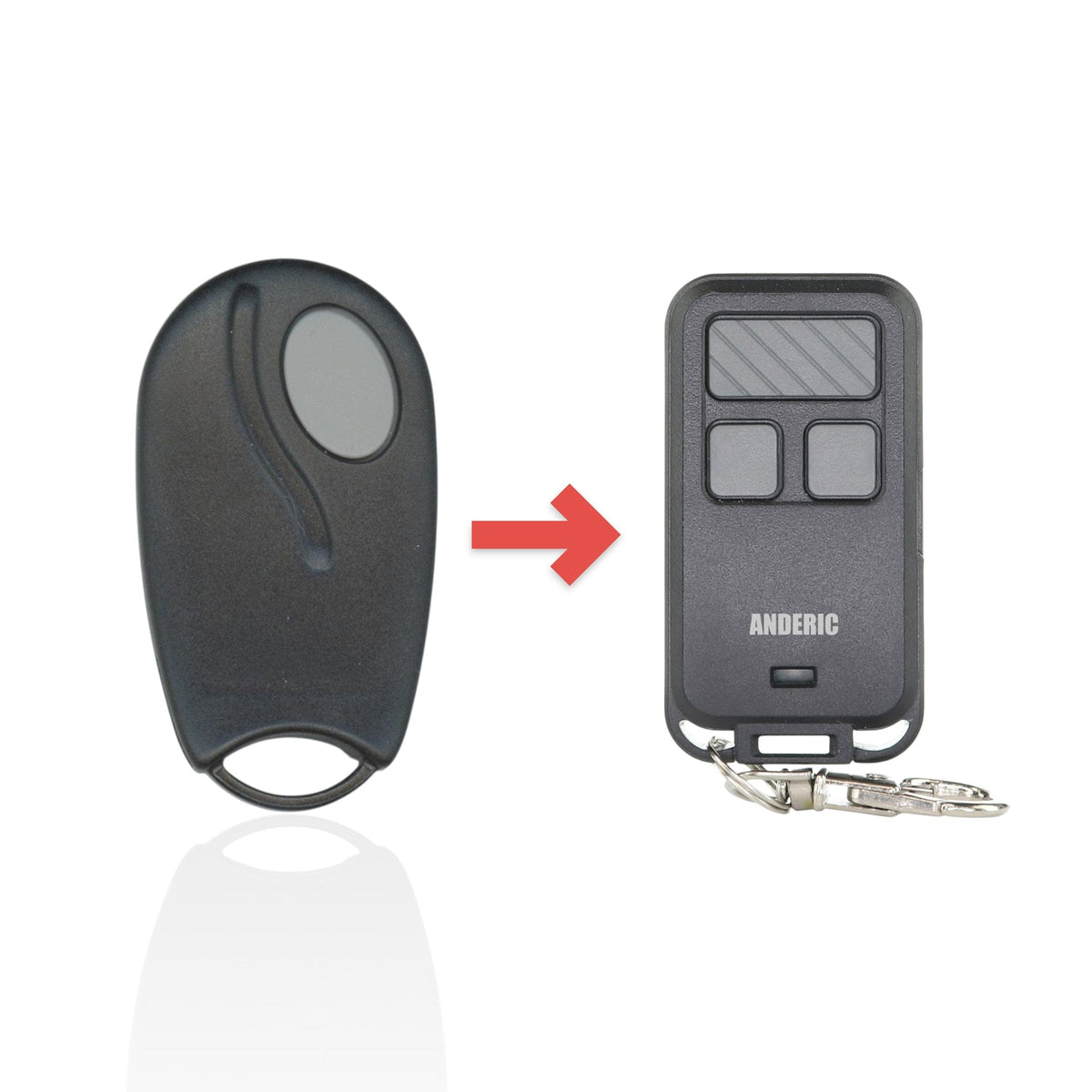 Linear ACT31B ACP00879 keychain 1-button 318 Mhz Garage Door Opener Remote Control