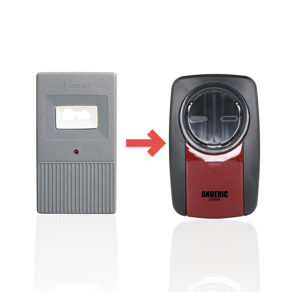 Linear MCT1 MegaCode 318Mhz Garage Door Opener Remote Control