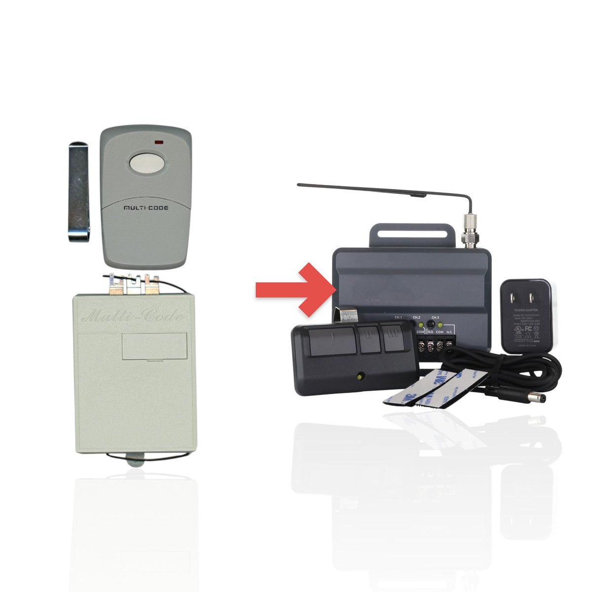 Linear Multicode MS Garage Door Opener Conversion Kit Garage Door Opener Remote Control