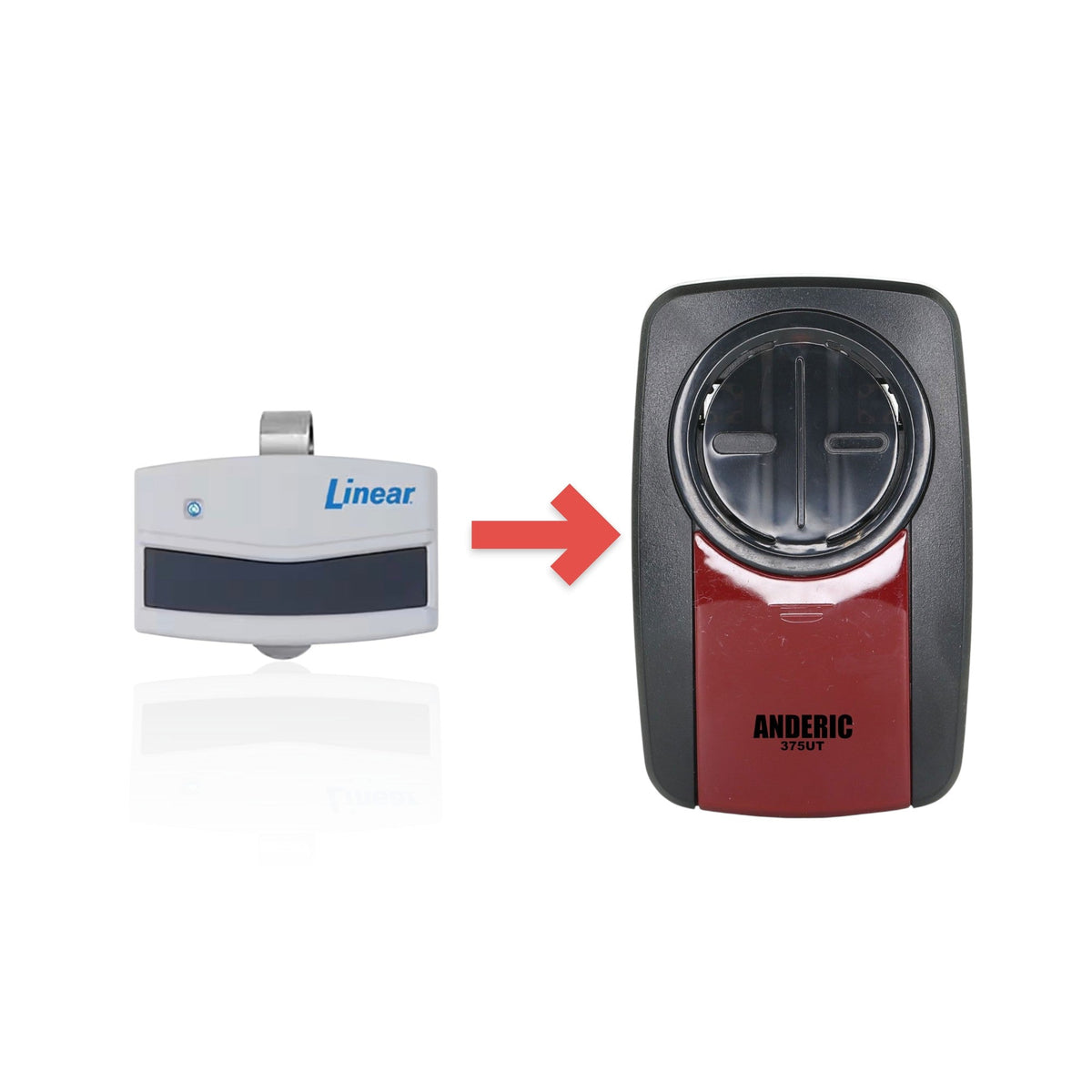 Linear MTS1 Megacode 1-Button with Learn button Garage Door Opener Remote Control