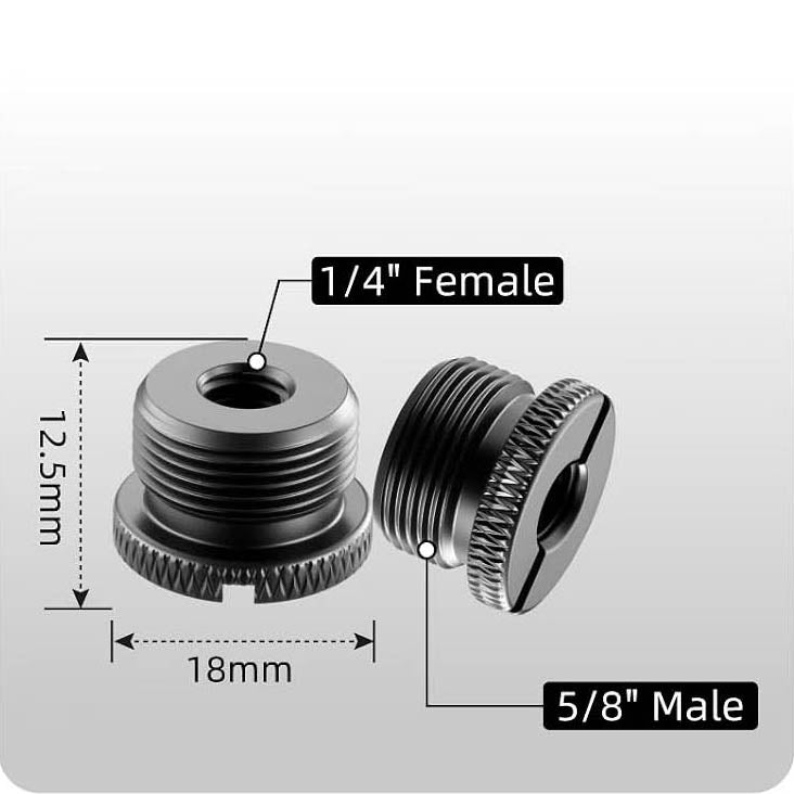 3/8-16 to 5/8-27 Fine Thread Microphone Stand Adapter Screw