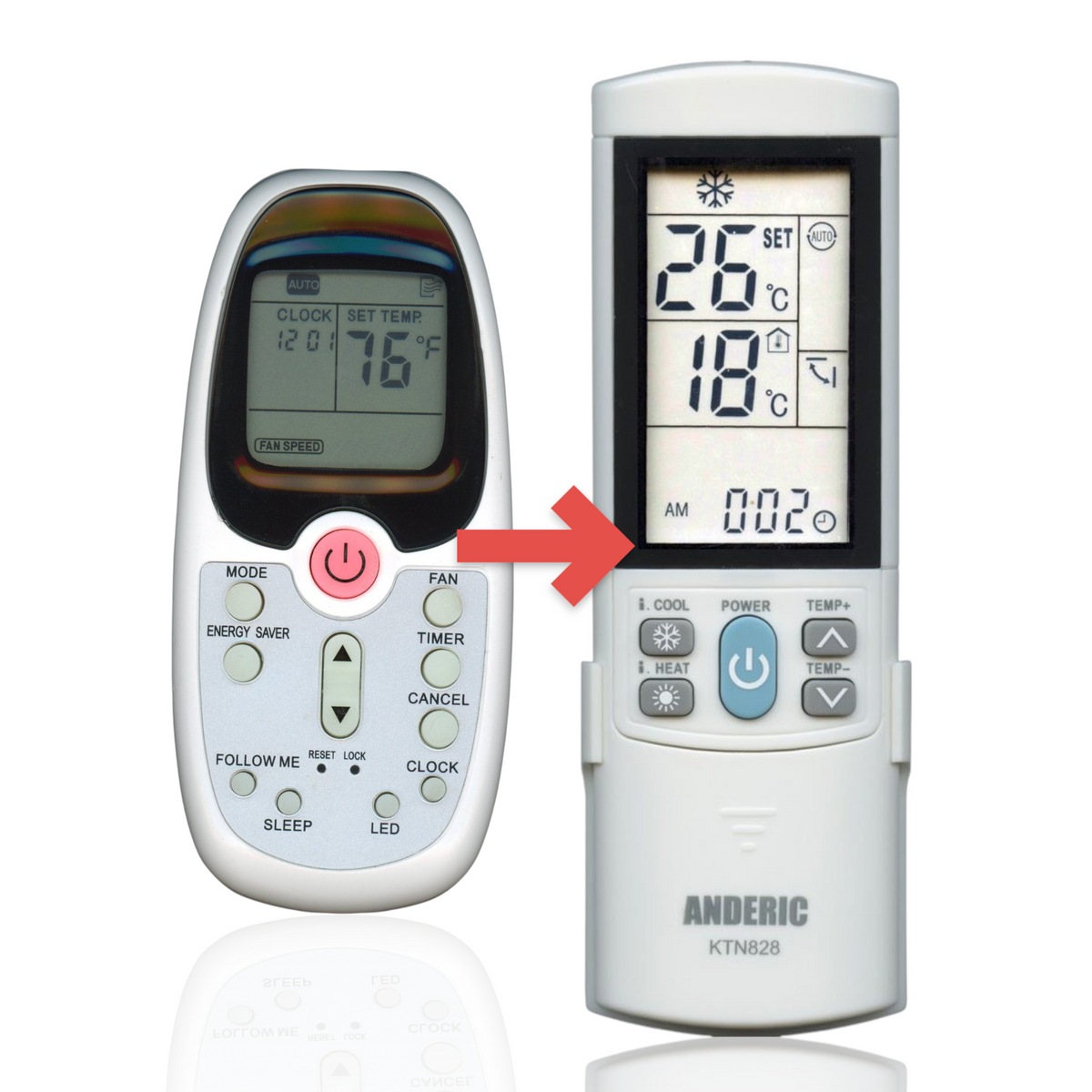 Midea R09B/BGCE Air Conditioner Remote Control - 17317000000277