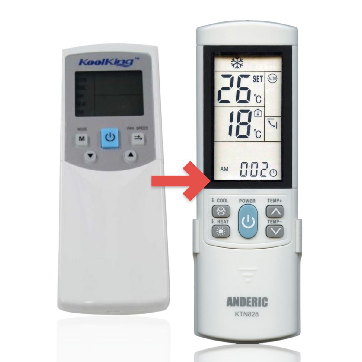 Midea Rg05f2/bgeu1-01 KoolKing Air Conditioner Remote Control