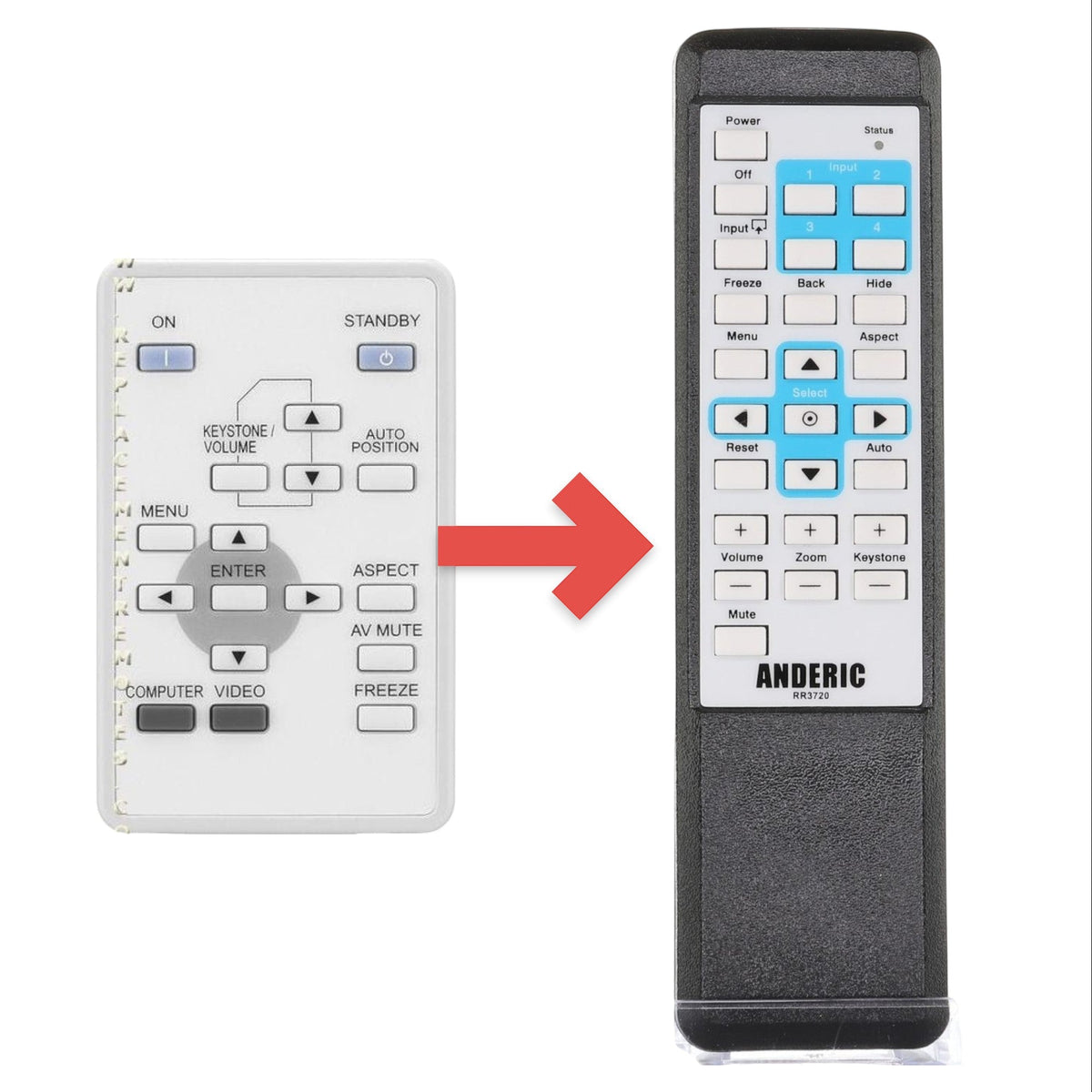 Mitsubishi XD211REM Projector Remote Control
