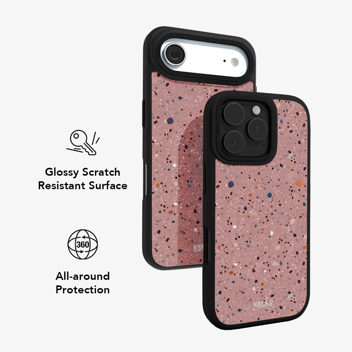 Rose Clay | Pink Paint Splatter Phone Case