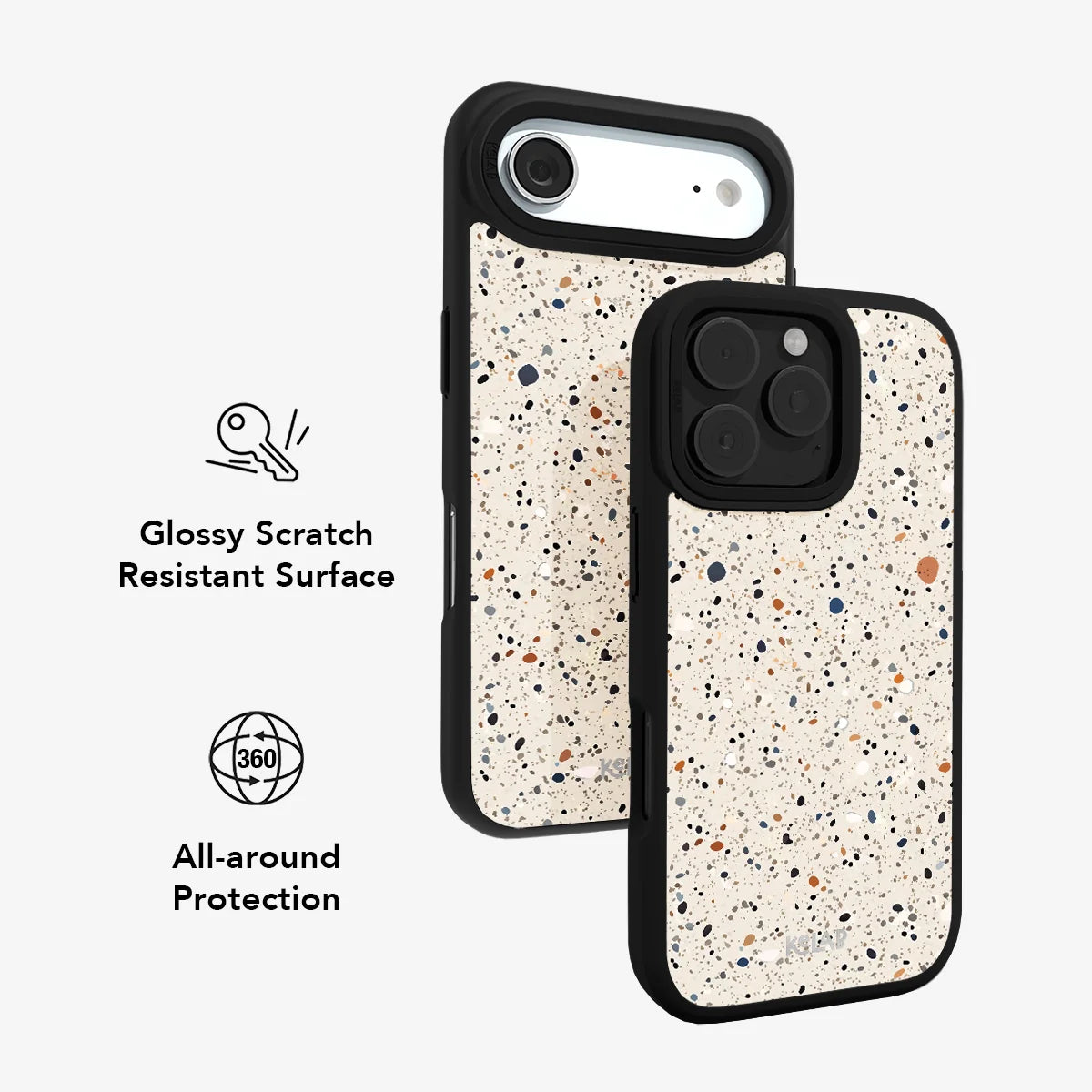 Ivory Haze | Ivory Paint Splatter Phone Case