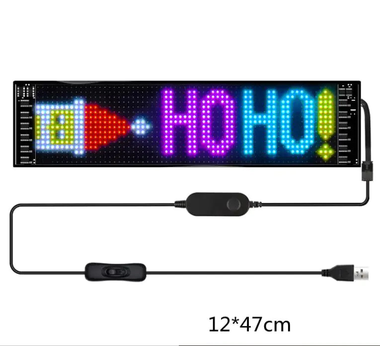Programmable Car LED Sign LED Full-color Advertising Screen Ultra-thin ...