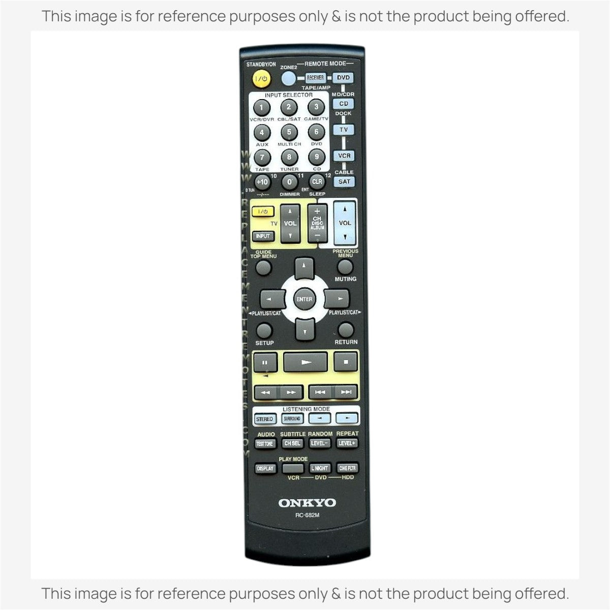 Onkyo RC682M Receiver Remote Control | RC-682M