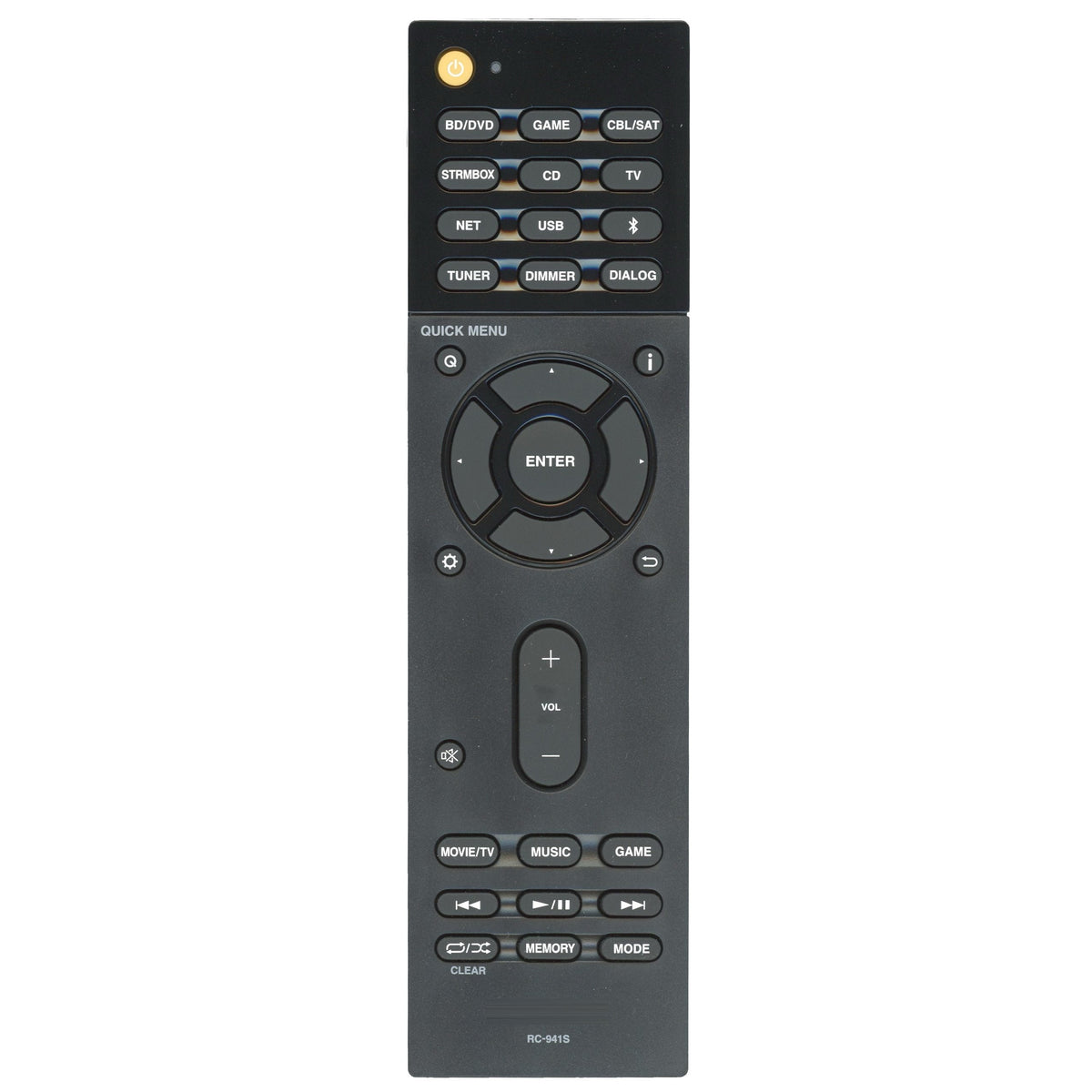Onkyo RC941S Network Surround Sound Bar System Remote Control | RC-941S
