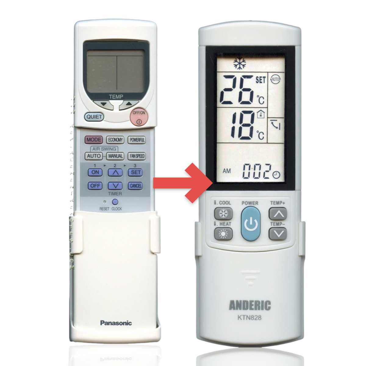 Panasonic A75C2335 Air Conditioner Remote Control