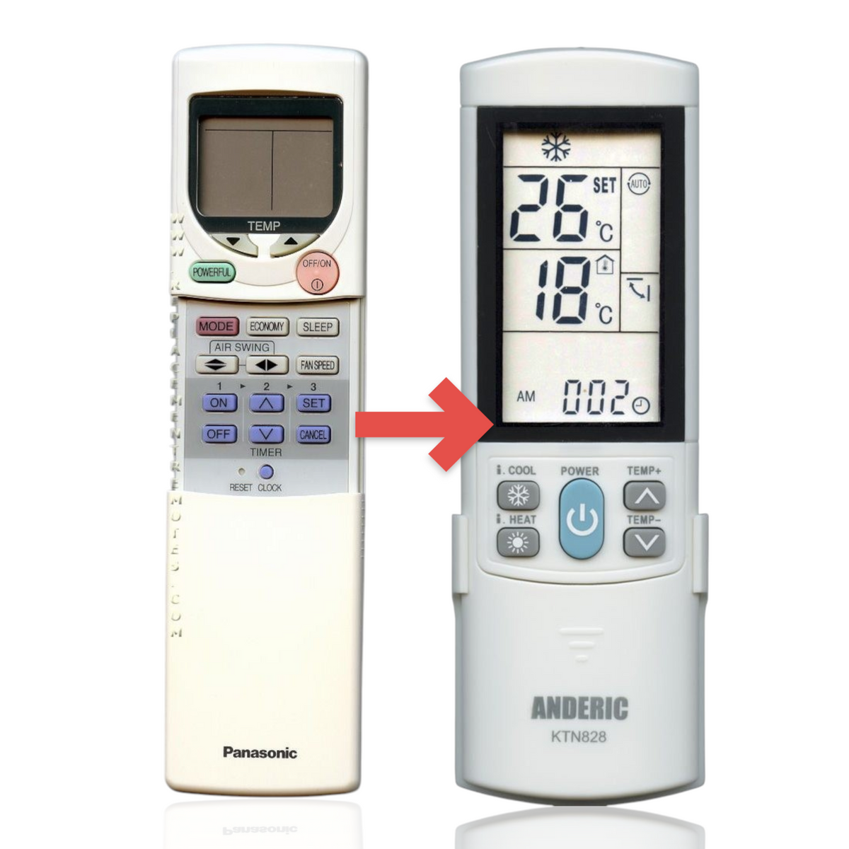 Panasonic A75C2352 Air Conditioner Remote Control