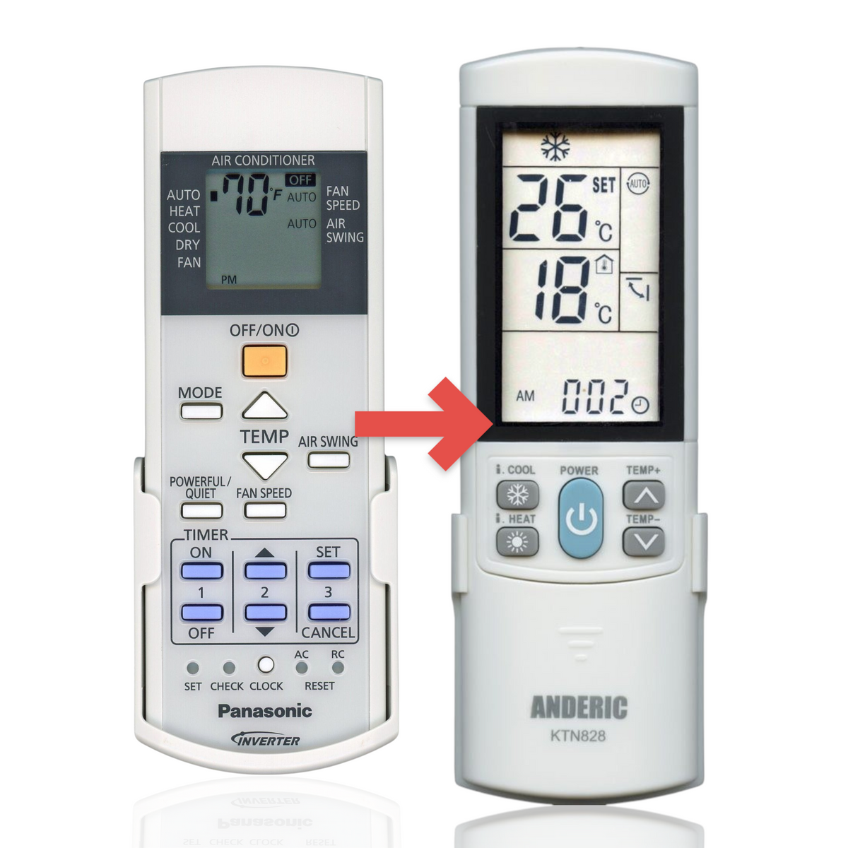 Panasonic A75C4643 Air Conditioner Remote Control