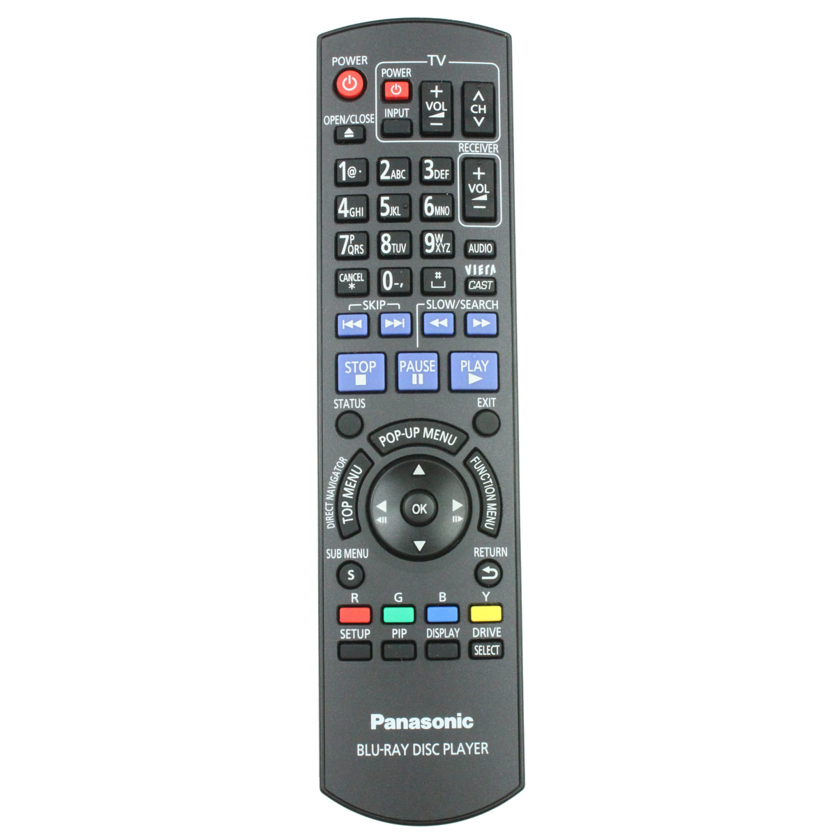 Panasonic N2QAYB000508 Blu-ray Remote Control